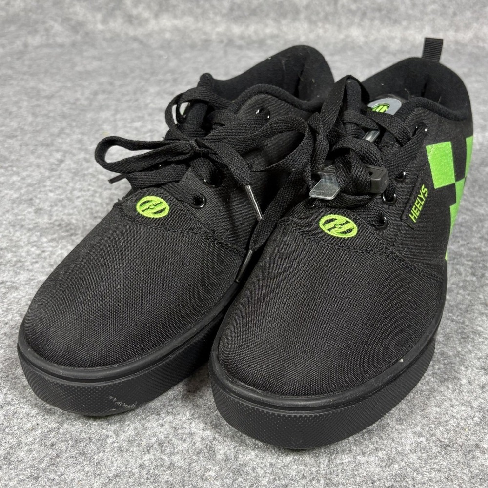 Heelys Pro 20 Minecraft Skate Shoes 7 Black Green Creeper Canvas